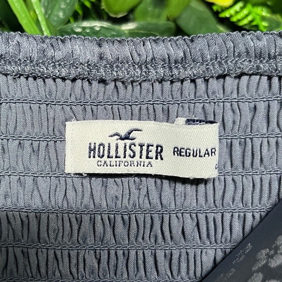 Hollister Dress Gray Size S Mini Floral Print Sleeveless Smocked Back 2962 - Picture 4 of 10